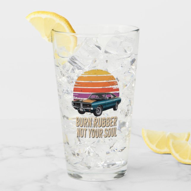 Verre brûlez du caoutchouc, pas votre âme (Devant glace)