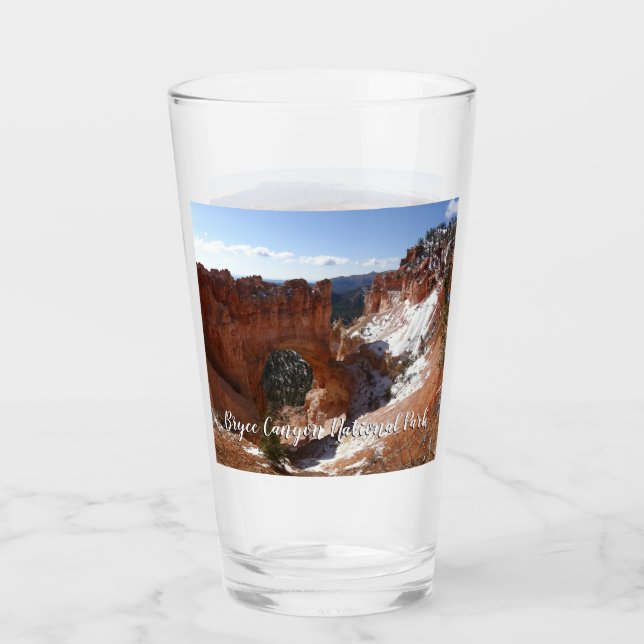 Verre Bryce Canyon Pont naturel Paysage neigeux Photo (Devant)