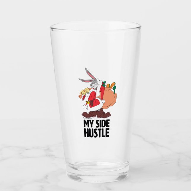 Verre BUGS BUNNY™ Père Noël "My Side Hustle" (Devant)
