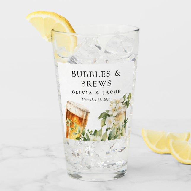 Verre Bulles et brasse Couples Douche (Devant glace)