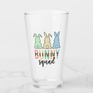 Verre Bunny Squad Chasse aux oeufs de Pâques Cute Bunn