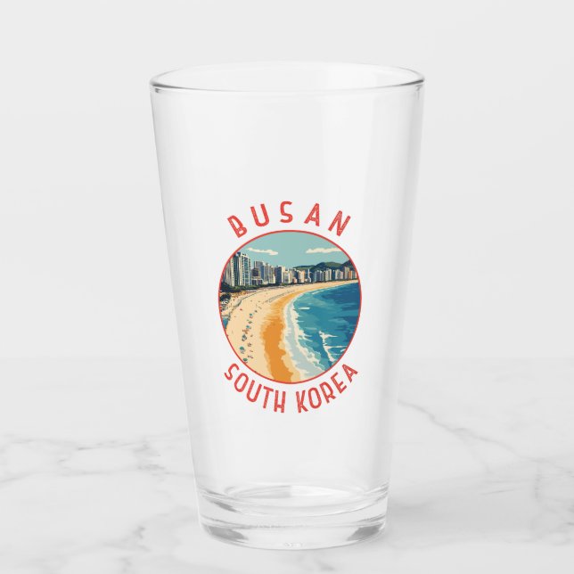 Verre Busan Haeundae Beach Cercle Retro (Devant)
