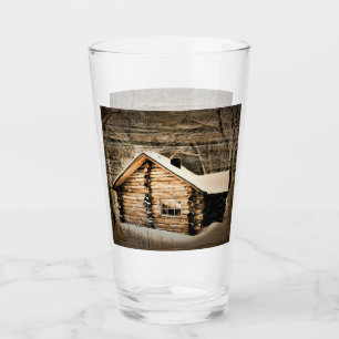Verre Cabine Rustique En Bois Dans La Nature