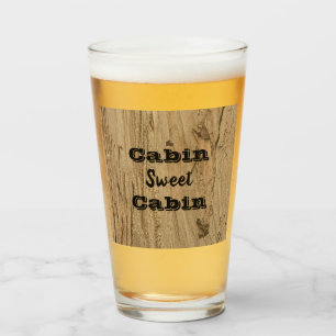 Verre Cabine Sweet Cabine Woodgrain Photo Rustique Natur