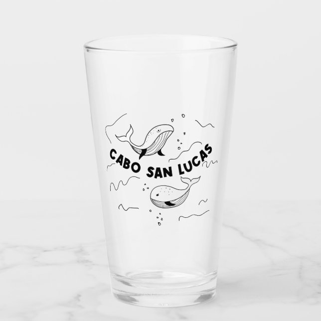 Verre Cabo San Lucas Mexique Baleines (Devant)