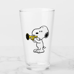 Verre cacahuètes Joueur de trompette Snoopy