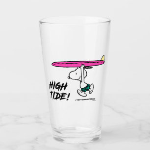 Verre cacahuètes   Snoopy Courir sur le Surf