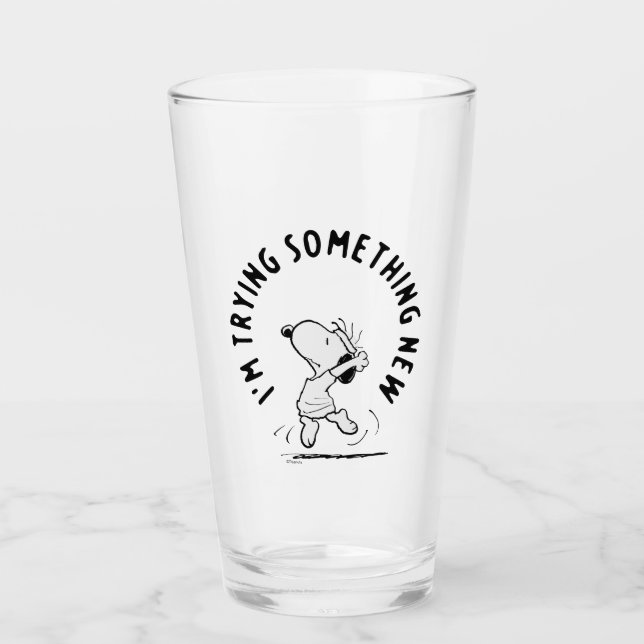 Verre cacahuètes | Snoopy Essayer Quelque Chose De Nouve (Devant)