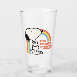 Verre cacahuètes Snoopy Je suis fier de moi