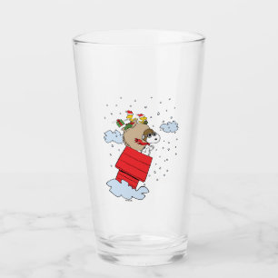 Verre cacahuètes   Snoopy l'As Volant à Noël