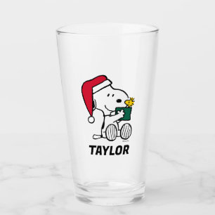 Verre cacahuètes Snoopy Père Noël & Woodstock Ajoute