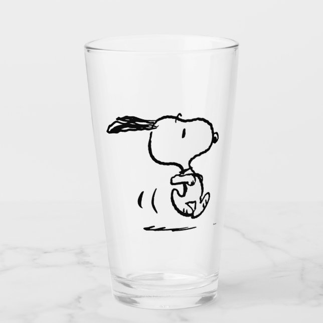 Verre cacahuètes | Snoopy Running (Devant)