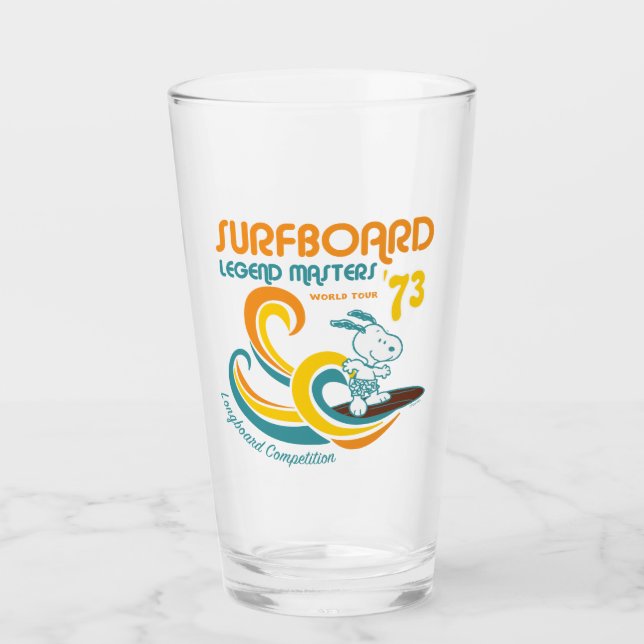 Verre cacahuètes | Snoopy Surboard Longboard Competition (Devant)