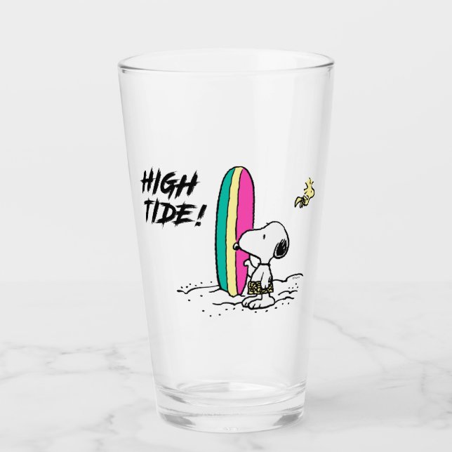 Verre cacahuètes | Snoopy & Woodstock High Tide (Devant)