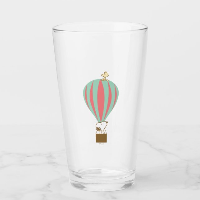 Verre cacahuètes | Snoopy & Woodstock Hot Air Balloon (Devant)