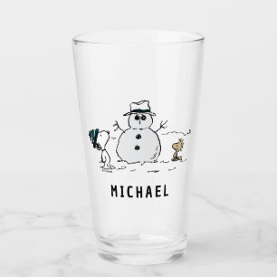 Verre cacahuètes Snoopy & Woodstock Snowman Ajouter