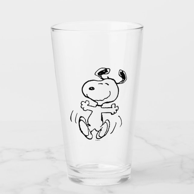 Verre cacahuètes | Une Danse Heureuse Snoopy (Devant)