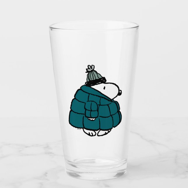 Verre cacahuètes | Veste Snoopy Winter Puffer (Devant)