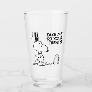 Verre cacahuètes   Woodstock Scares Snoopy