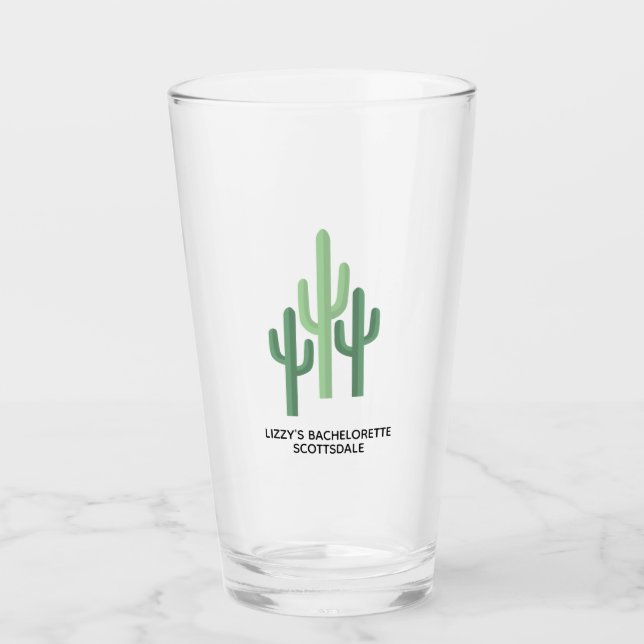 Verre Cactus du désert personnalisé Scottsdale (Devant)