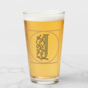 Verre Cadeau à la maison de beau mariage de MONOGRAMME