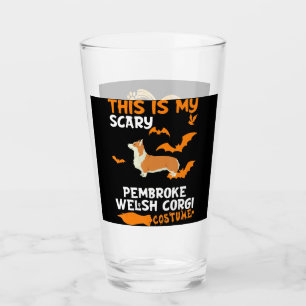 Verre Cadeau Corgi  Halloween Costume de Corgi gallois P
