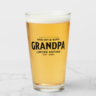 Verre Cadeau de Fête des pères moderne pour grand-père C