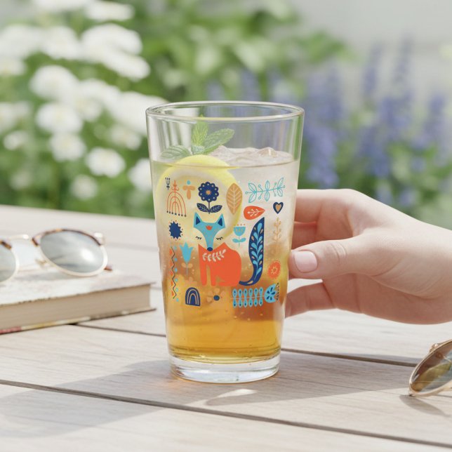 Verre Cadeau de la nature florale de l'art folklorique R (Créateur téléchargé)