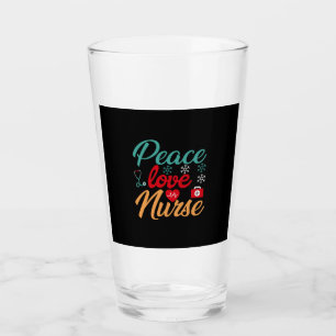Verre Cadeau infirmière   Infirmière Peace Love