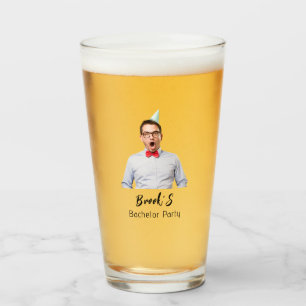 Verre Cadeau photo personnalisé Bière de fête