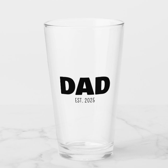 Verre Cadeau pour nouveau papa (Devant)