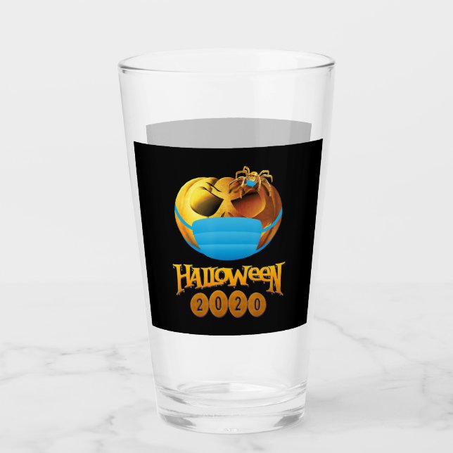 Verre Cadeau Spider | Citrouille Halloween Et Masque Ara (Devant)