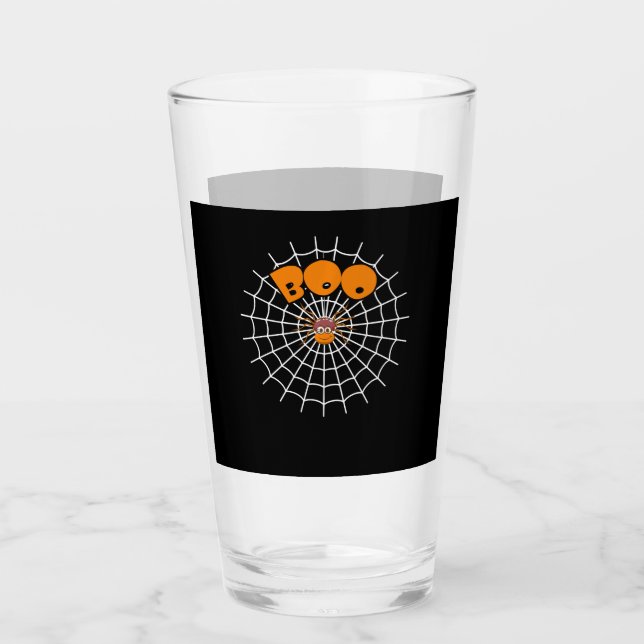 Verre Cadeau Spider | Drôle Boo Spider Web Halloween (Devant)