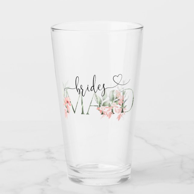 Verre Cadeaux de demoiselle d'honneur Floral Tumbler mar (Devant)