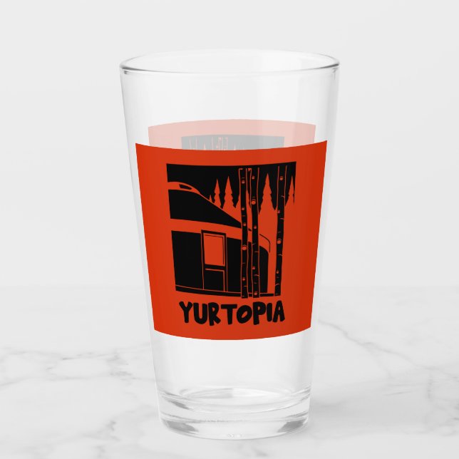 Verre Cadeaux de la Vie des yourtes (Devant)