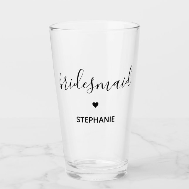 Verre Cadeaux personnalisés minimalistes (Devant)