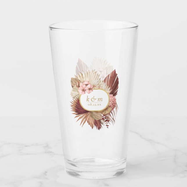 Verre Cadre floral de mariage Boho Oasis ID959 (Devant)
