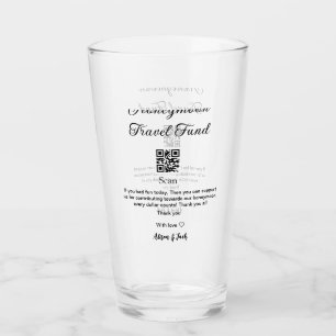 Verre Caisse de lune de miel scannez le code QR ajouter