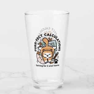 Verre Calculs Parfaits – Création de Chat de Maths Drôle