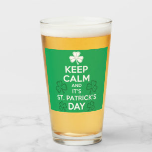 Verre Calme C'est irlandais Jour de la Saint Patrick
