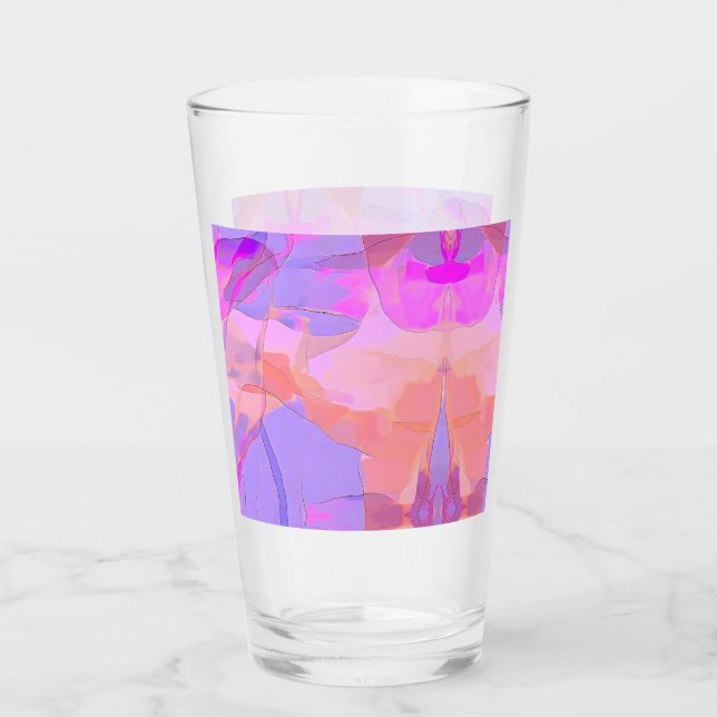 Verre Calques Pastel Abstraits (Devant)