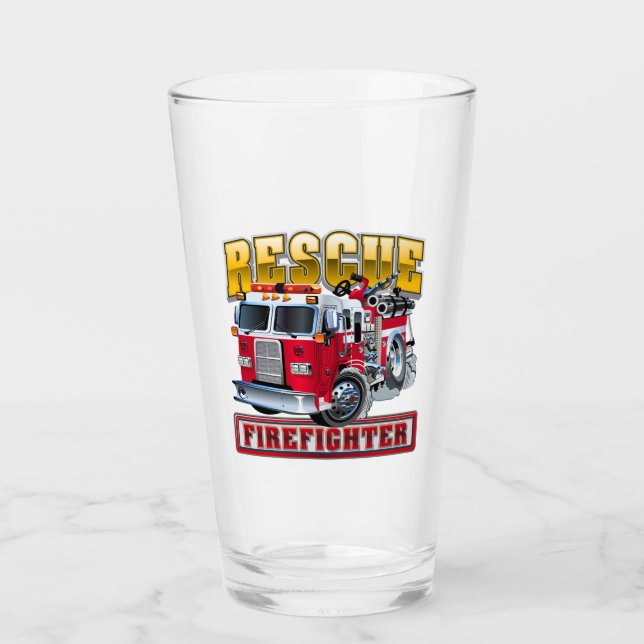 Verre Camion-feu de dessin (Devant)