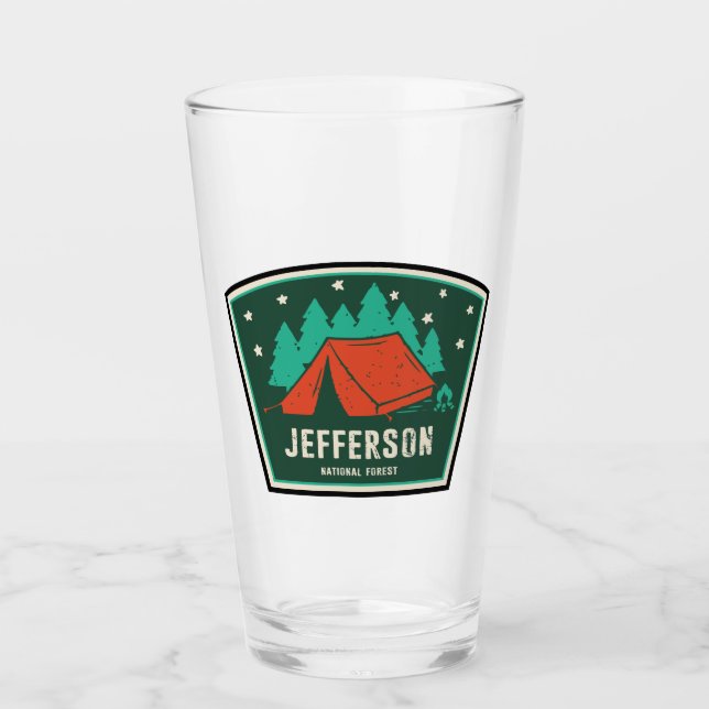 Verre Camping forestier national Jefferson (Devant)
