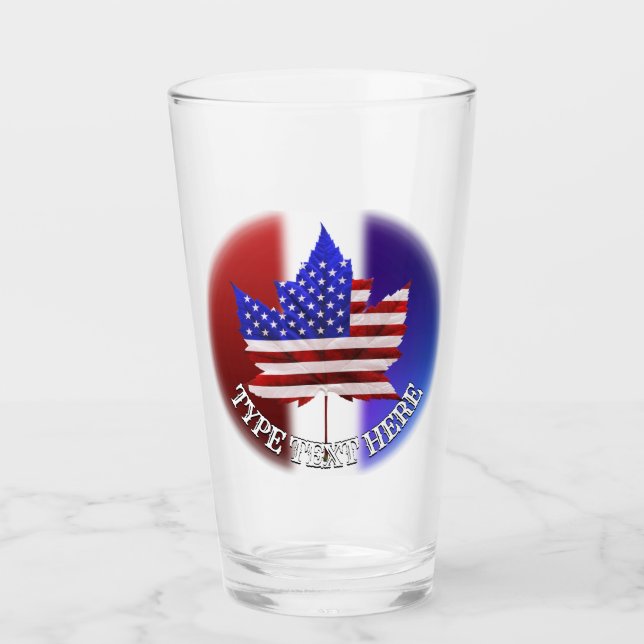 Verre Canada États-Unis Lunettes US Canada Souvenir Mugs (Devant)