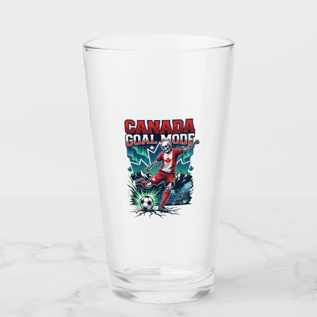 Verre Canada Mode de but squelette attaquant nations dyn (Devant)
