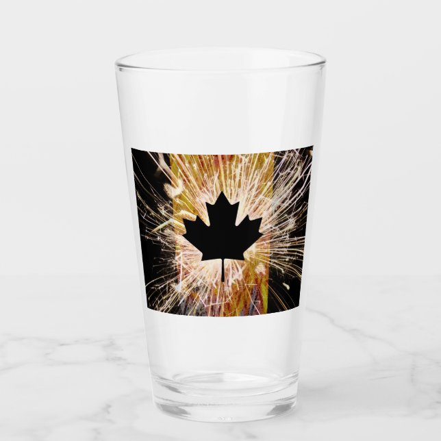 Verre Canadian Construction Flag (Devant)