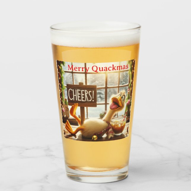 Verre Canard Ivre Drôle (Devant (rempli))
