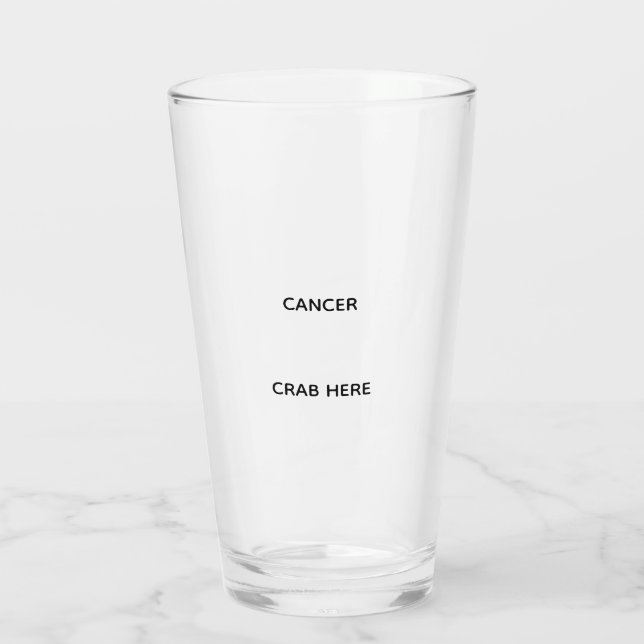 Verre Cancer glass (Dos)