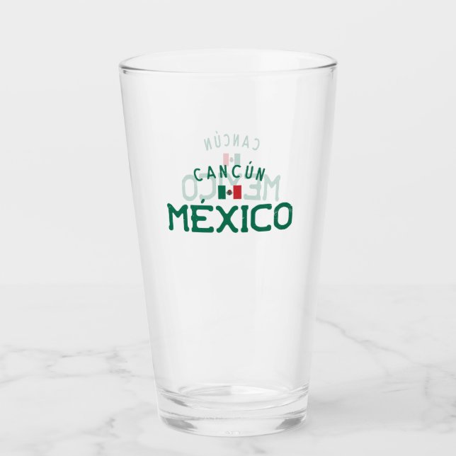Verre Cancun affligé Mexique (Devant)