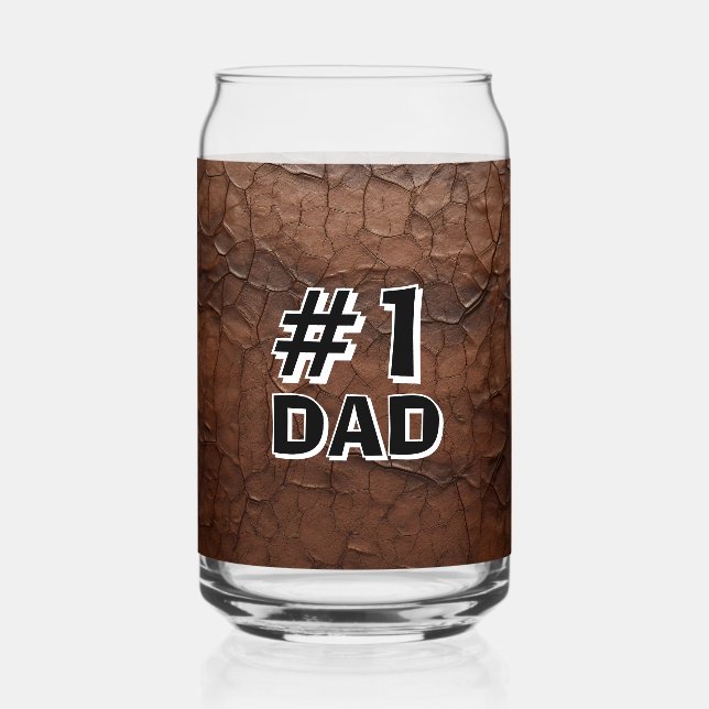 Verre Canette #1 Papa aspect cuir (Verso)